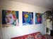three lady diana paintings close together